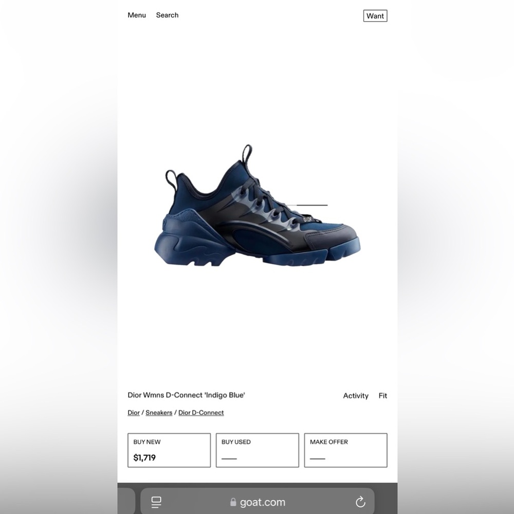 Dior Wmns D-Connect 'Indigo Blue' - size 40 - Picture 4 of 4